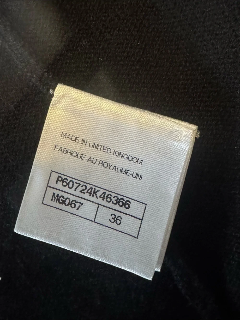 Chanel 19P Black Short-Sleeve Wrap Sweater with Contrast Trim